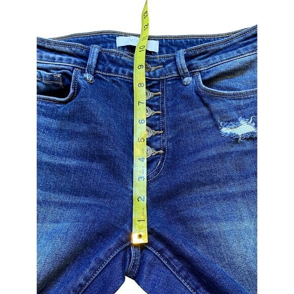 Vervet Womens Distressed Denim Jeans Size 29 VT917 - Picture 7 of 9